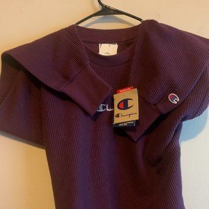 Champion Ribbed Crew Neck Sweatshirt